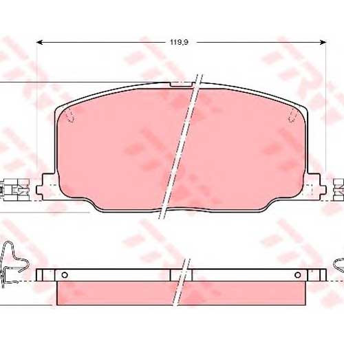Колодки передние Toyota Camry Mazda photo