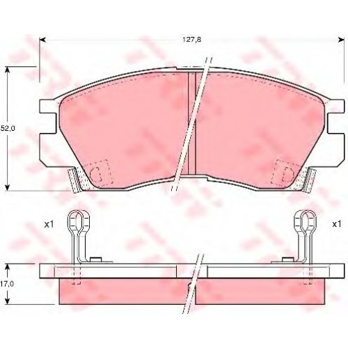 SET PLACUTE FRANA,FRANA DISC Mitsubishi Hyundai photo