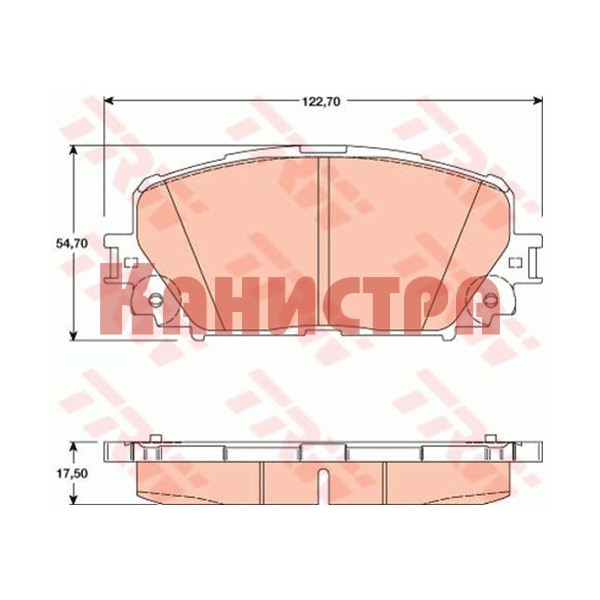 GDB3460 Колодки Toyota Yaris photo