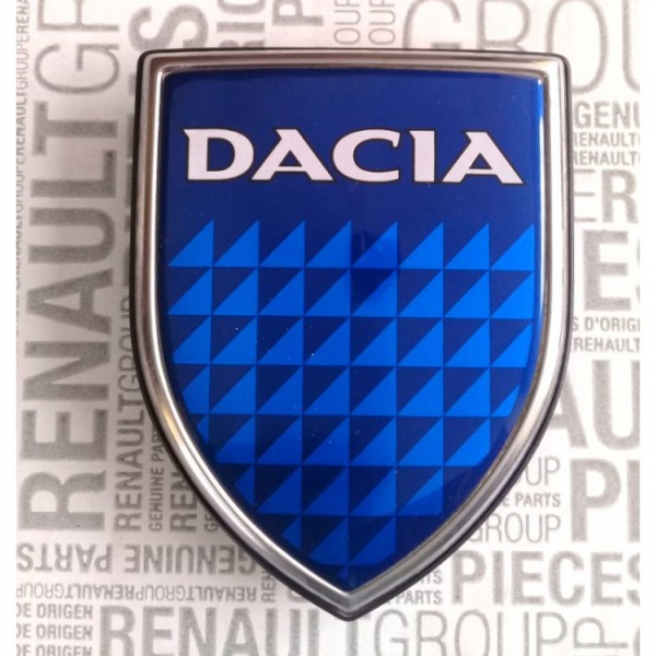 Знак DACIA на решетку капота Logan синий photo