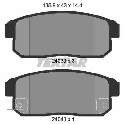 SET PLACUTE FRANA,FRANA DISC Nissan Mazda Suzuki задние photo