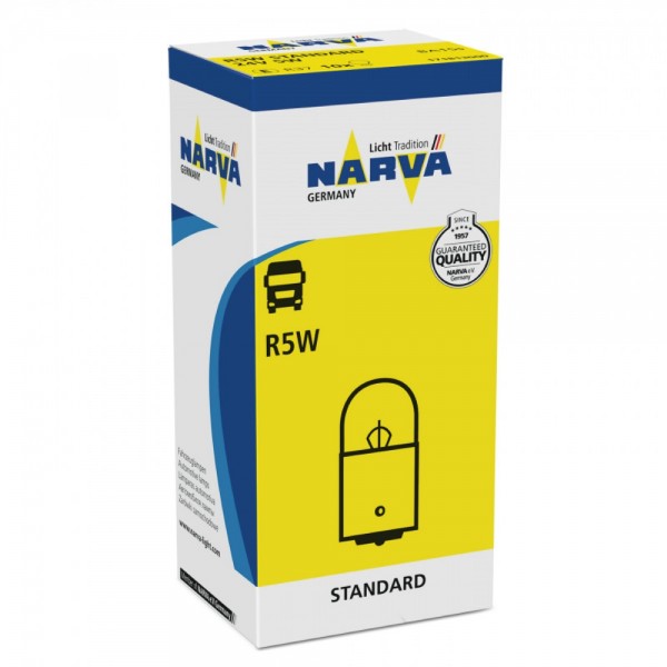 Лампа 5w 24v средняя R5W  Narva  06288 photo 1