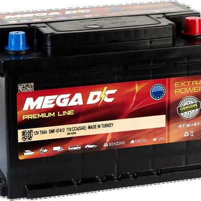 Аккумулятор Mega 60 ah 540A  240x175x189 photo