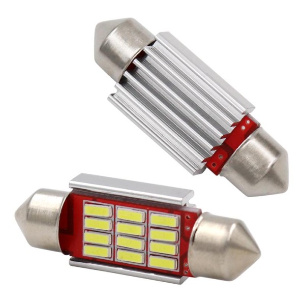 Лампа салона 10x31  12v  2Led с радиатором photo