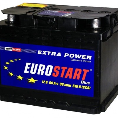 Аккумулятор Eurostar 60 ah 510A  242x175x189 photo