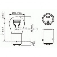 Лампа 21w 12v Bosch photo