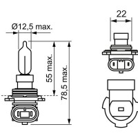 Лампа HIR 2 55w 12v  H9012 photo