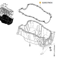 Прокладка поддона 1,5Dci Logan  BK16216   68 л.с. photo