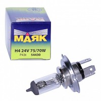 Лампа H4 75/70w 24v P-43 Маяк  84430 photo
